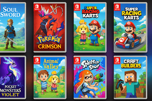 Nintendo Switch game covers compatible with Yuzu emulator