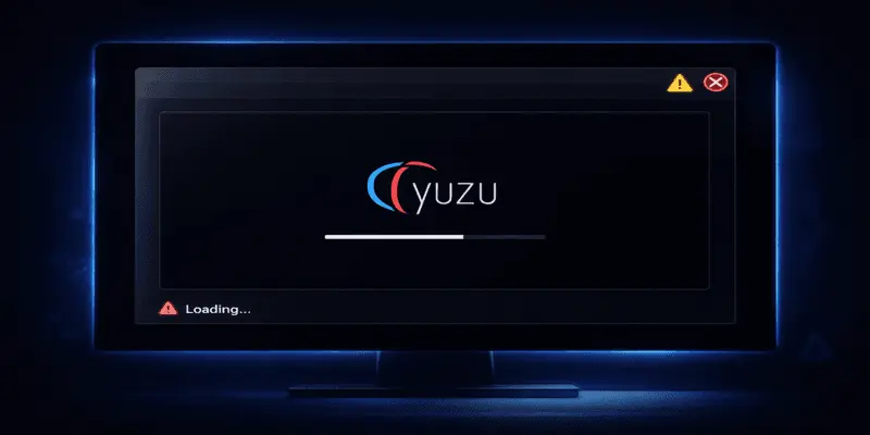 Yuzu Emulator games not opening on Windows PC showing launch error and stuck loading screen