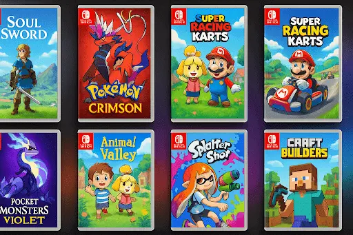 Nintendo Switch game covers compatible with Yuzu emulator